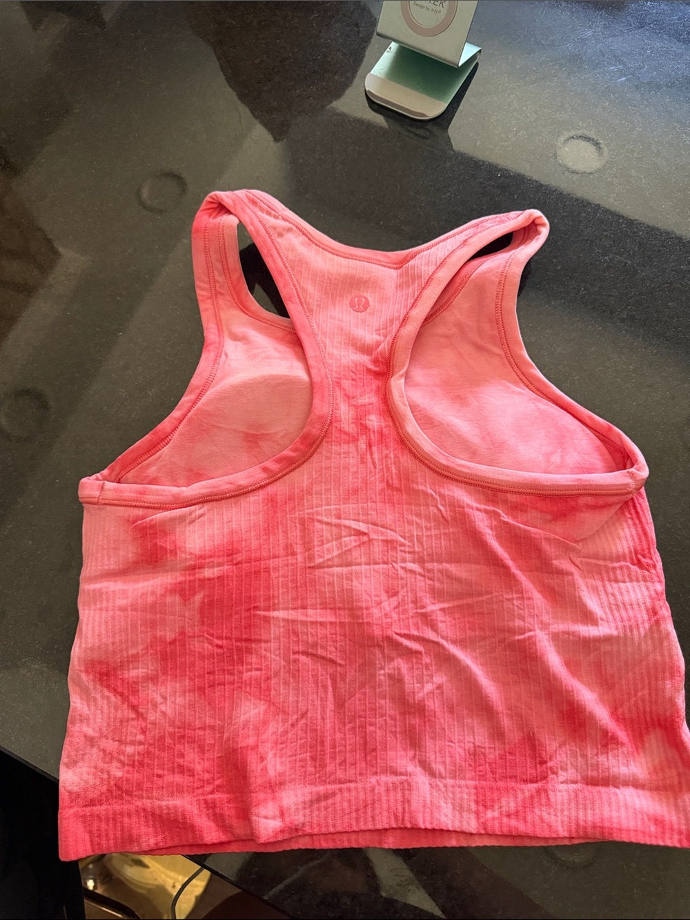 Lululemon Pink Ribbed Tank Top - Picture 2 of 2